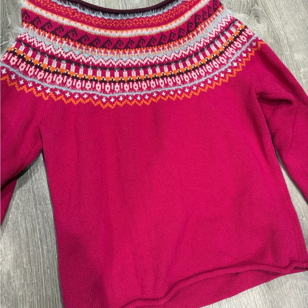 Sundance Pink Patterned Sweater - image 2